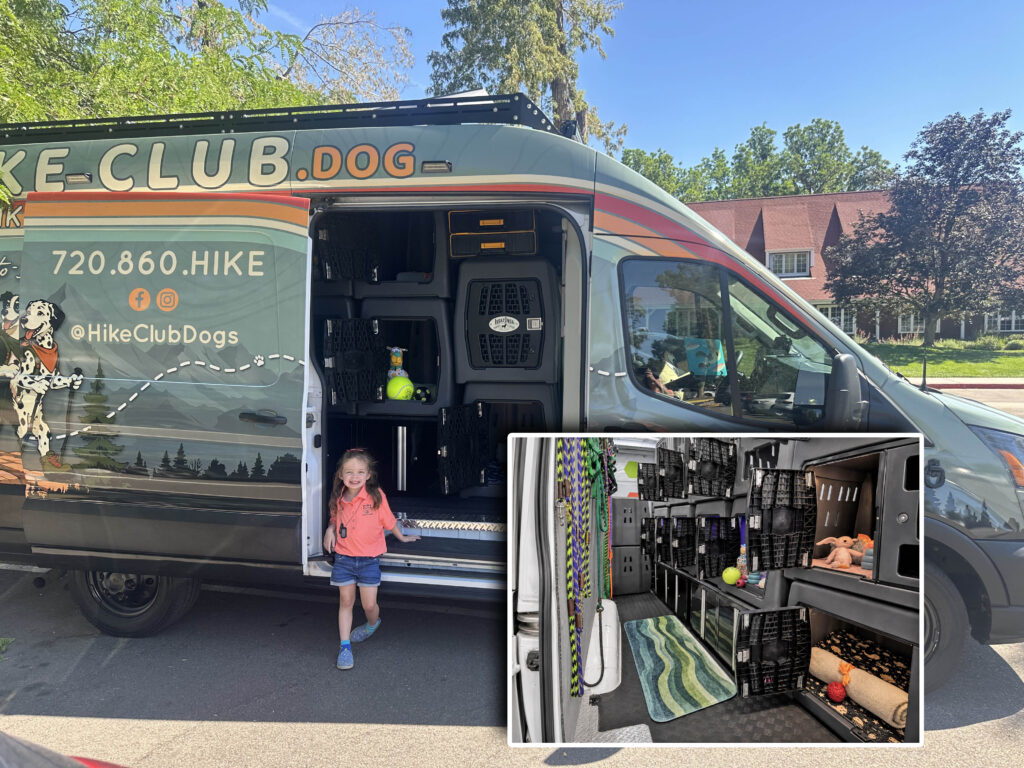 Hike Club Dog Hiking Dog Bus inside